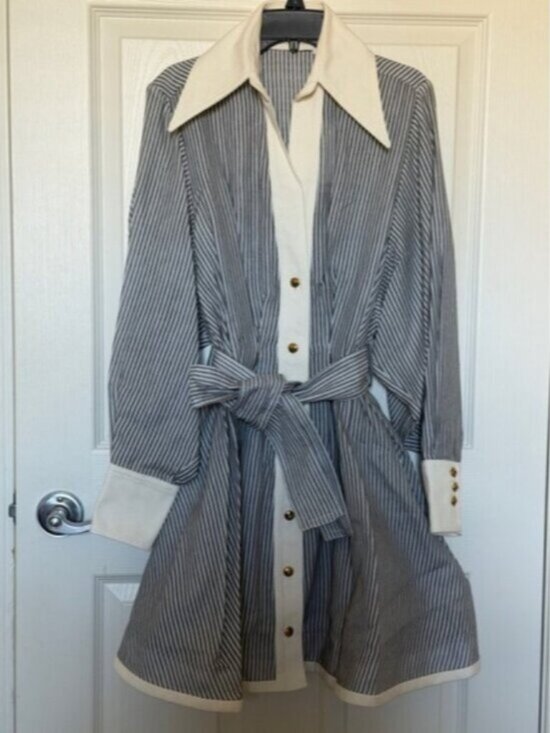 Zimmermann Dresses & Skirts - NWT Zimmermann Illustration Tuck Striped Cotton-Silk Mini Dress